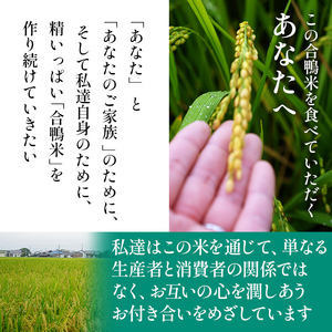 令和8年産 予約 合鴨米「ヒノヒカリ」（玄米・5ｋｇ）定期便6回コース(隔月発送)　BI04　