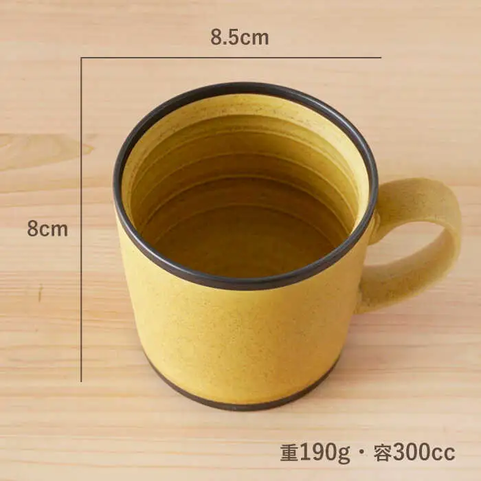 【波佐見焼】シャビー マグカップ ペアセット（イエロー・グレー） 食器 皿 【陶もと】 [PE25]  波佐見焼