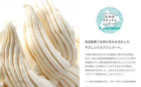 北海道 ナチュラルジェラート 絶品！ミルク12個セット ミルク アイス ジェラート イタリアンジェラート スイーツ デザート 北海道 函館市 ふるさと納税 お取り寄せ 送料無料_HD093-002