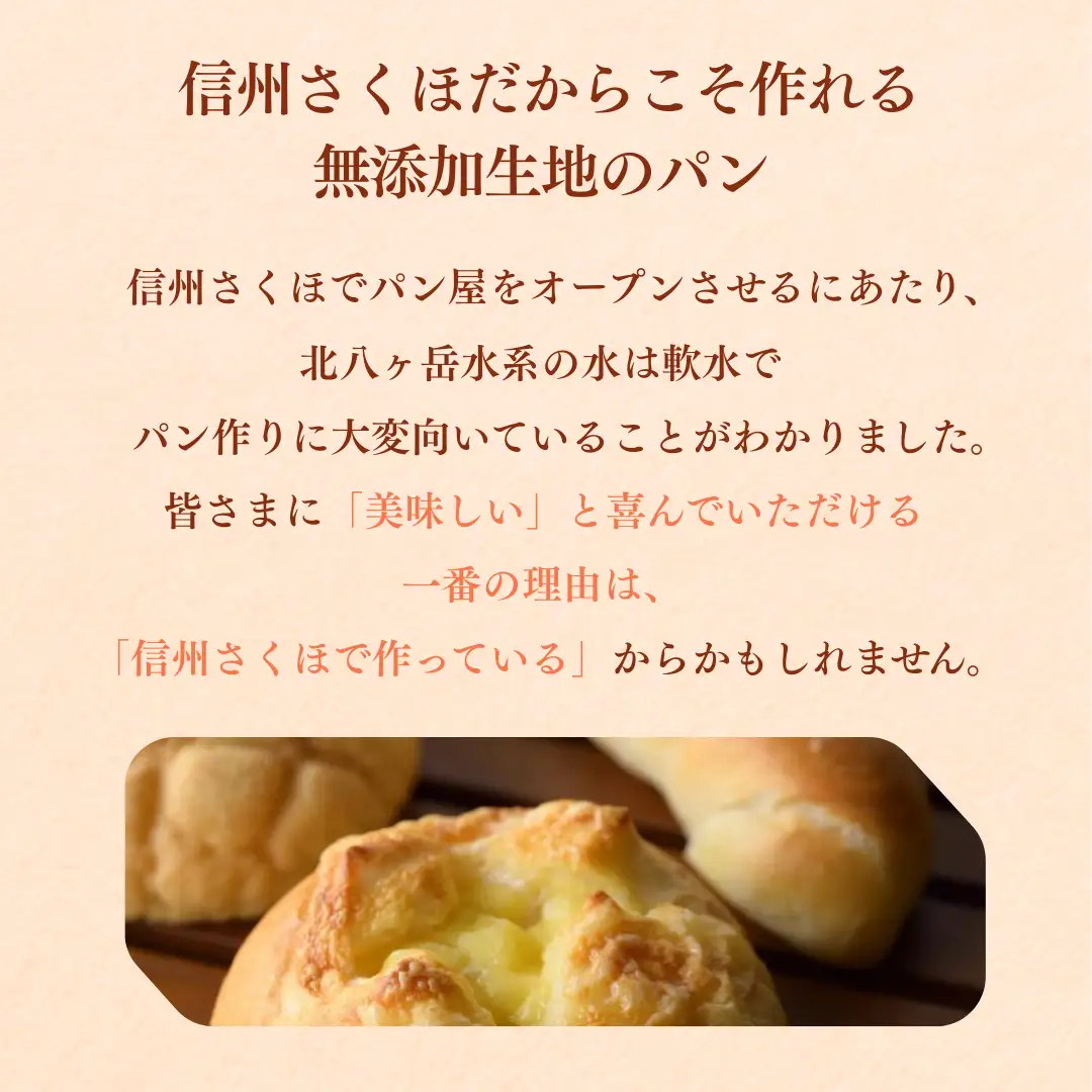 北八ヶ岳山麓の美味しい水と国産小麦で作る、毎日食べたいパンセット［TB-102］