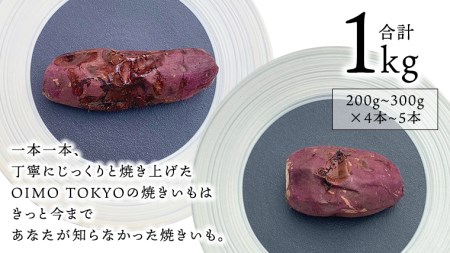 【 先行予約 2025年1月以降発送 】 oimo_tokyo 熟成 焼き芋 八千代町産 人気 2種 食べ比べ セット ( 紅はるか ＆ シルクスイート ）4本～5本 冷蔵 冷やし やきいも 食物繊維 さつまいも 美容 健康 スイーツ おやつ 小分け 茨城県産 [BY003ya]