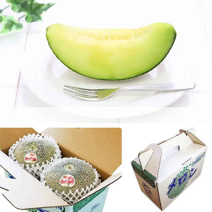 007-2 オトメメロン 秀品 2玉 約2kg 茨城県 JA水戸産