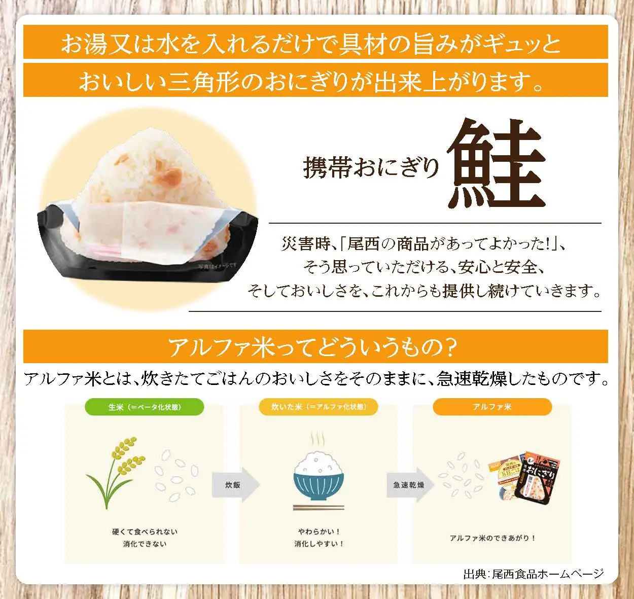 保存食 おにぎり 鮭50個入 非常食 保存食 尾西食品 