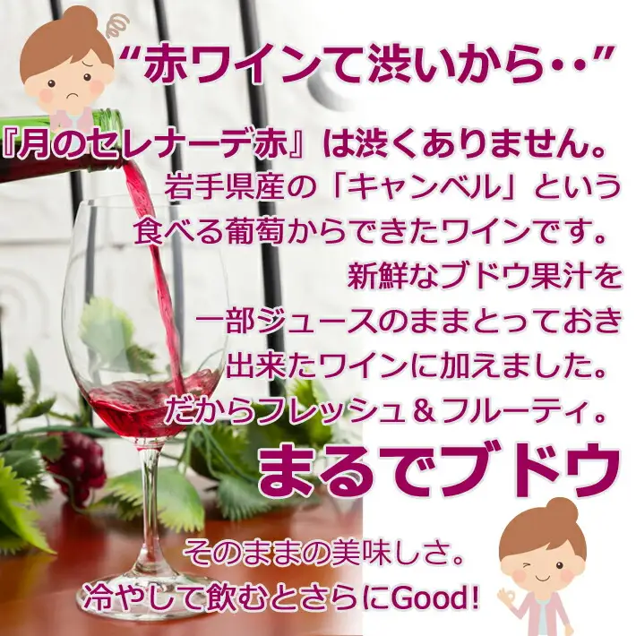 岩手県花巻産 甘口飲み比べエーデルワイン厳選４本セット 【386】