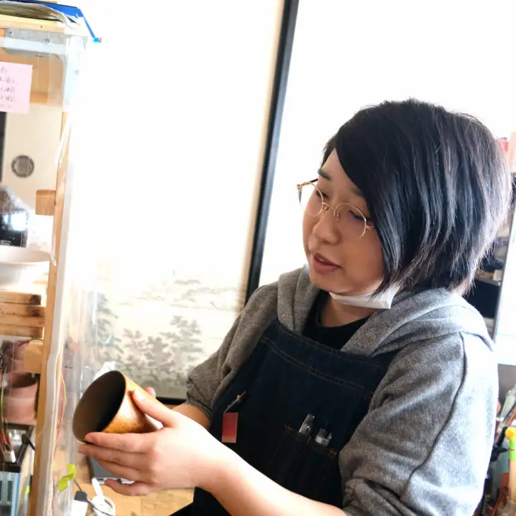 【漆器】宙模様ぐいのみ　宙模様シリーズ 【695】