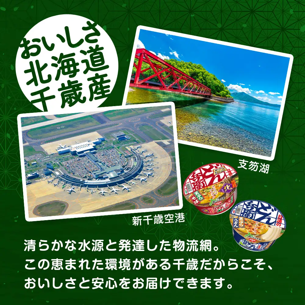 日清 北のどん兵衛 天ぷらセット＜うどん・そば＞各1箱・合計2箱