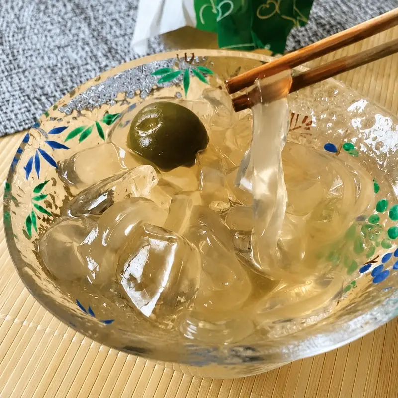 梅葛紀里 9個入 夏季限定！梅もそのまま食べれます / 夏の風物詩 葛切り くずきり 和菓子【fks115B】