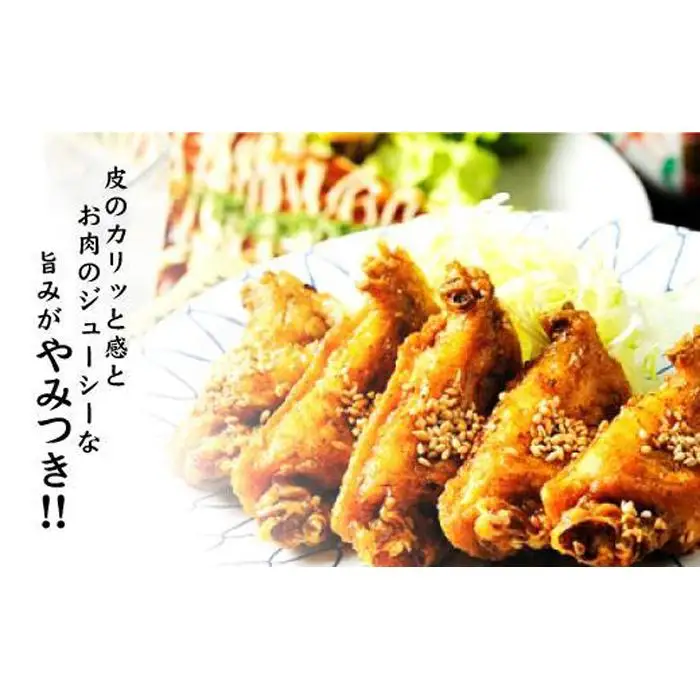 【本場】手羽先唐揚げ　甘口　真空冷凍　1袋5本入り×6袋 おつまみ つばさや