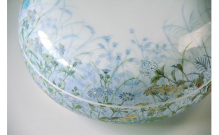【伊万里焼】シリーズ野の花蓋物 135-H735