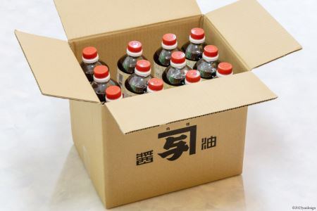 お刺身に！能登の甘口 カネヨ醤油（1Ｌ×12本入り）