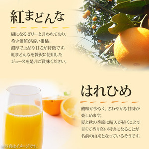 マルワフルーツ園芸 紅まどんなとはれひめジュース２本セット UUB0025