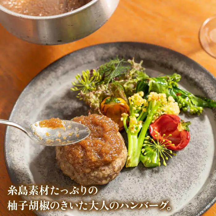【お中元対象】フレンチの名店とコラボした糸島ハンバーグとカレーのセット 糸島市 / itoshimacco《（株）やました》 [ARJ041]