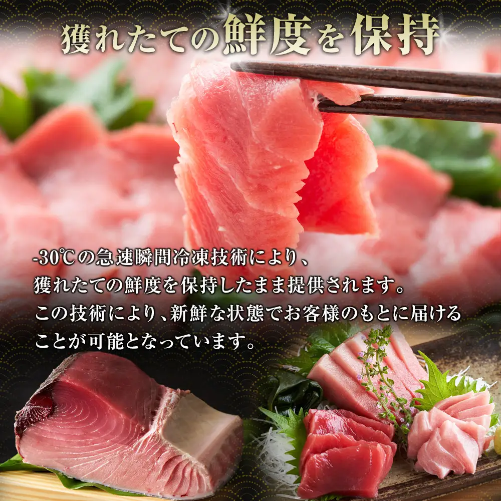 【ふるなびWEEK対象】鹿児島県奄美大島産高級食材『黒いダイヤ』黒マグロ　Bセット