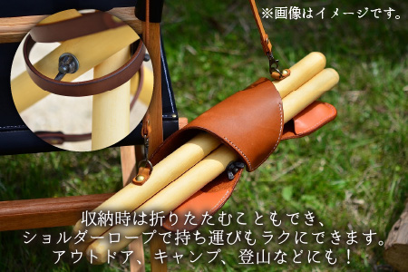 ハンティングチェアー　-プレーン‐　(ライトブラウン) 牛革 椅子[E-02700203] [BFAJ064]