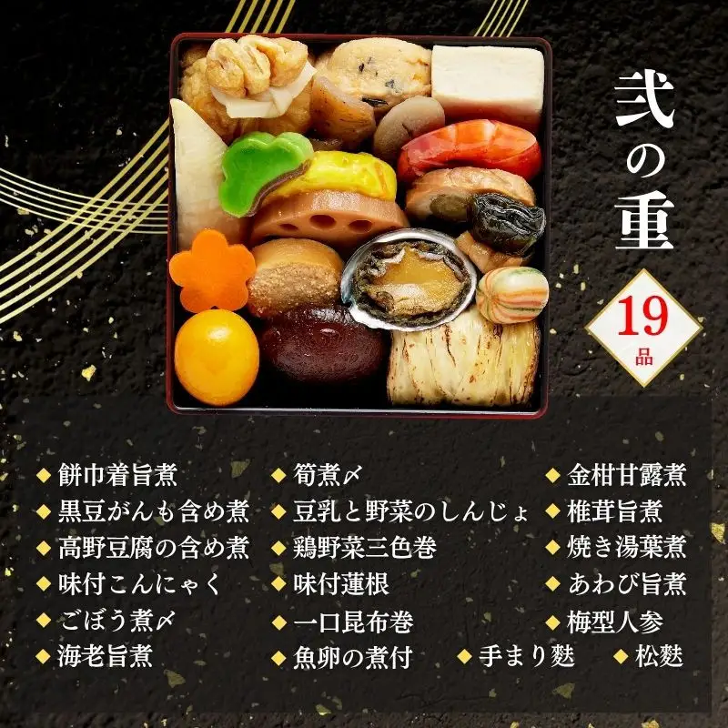 個食おせち 京小箱 二段重×二組・2人前 おせち 京菜味のむら