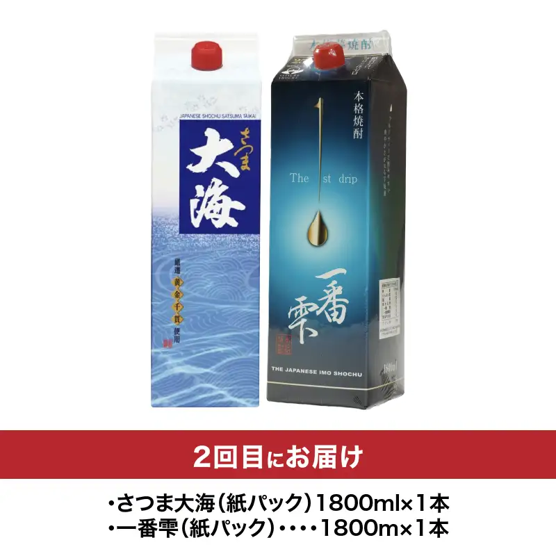 1406-1  【 全4回 定期便 】焼酎 紙パック 飲み比べ KN031-T03 酒 焼酎