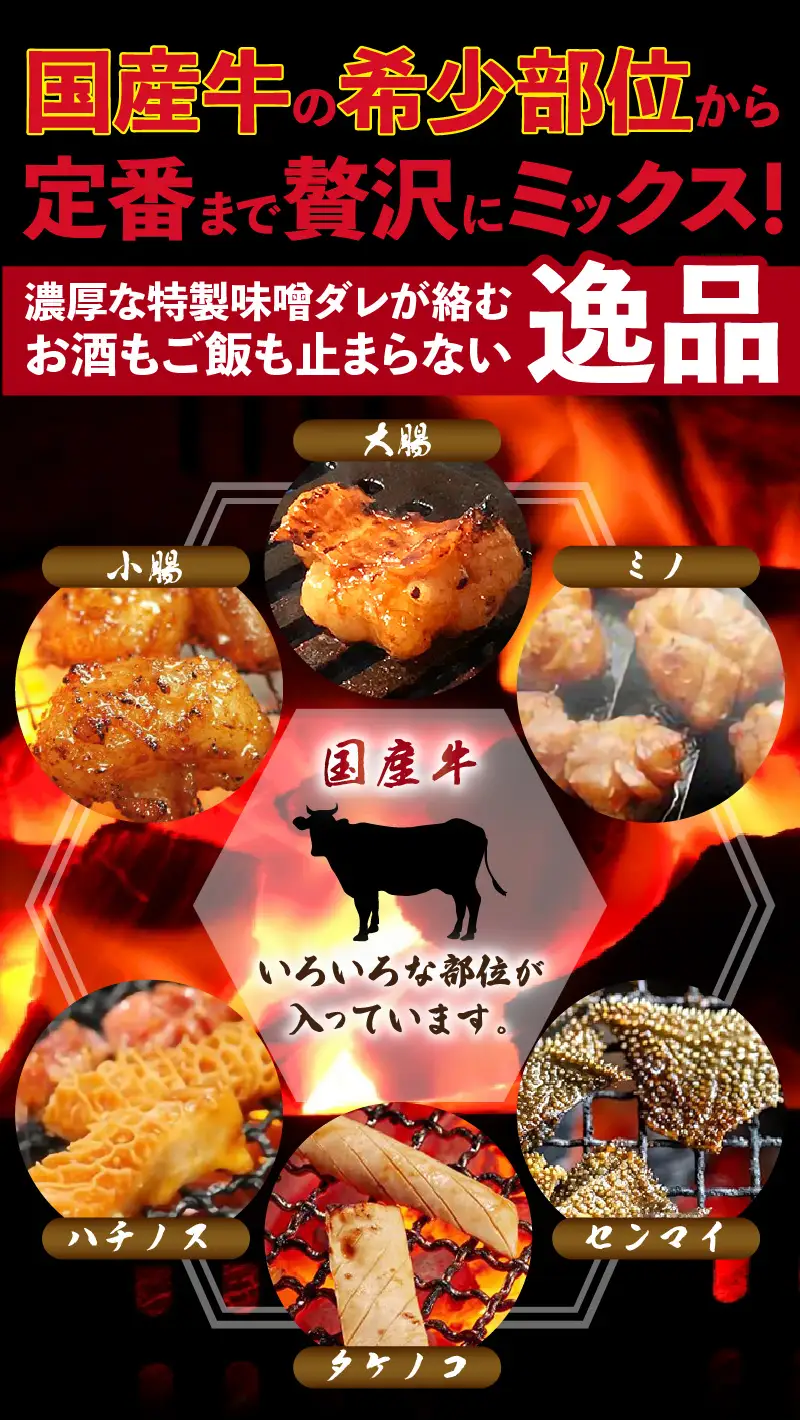 【国産牛ホルモン】訳ありミックスホルモン150ｇ×3袋 [e03-a058]