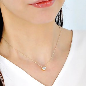 35-9-3 ネックレスK18YG ダイヤモンドブルーダイヤ0.26ct フラワーモチーフリバーシブルペンダント伏せ込み裏ダイヤ【f171-k18yg-2】 ALPAZ037