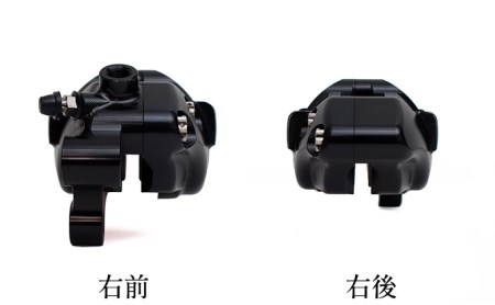 GALE SPEED エラボレート・フロント4Pキャリバー(アキシャル40mm) 右/チタンボルト仕様 ブラック バイク オートバイ パーツ 右キャリパー 