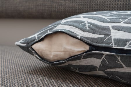 座れるクッション　cocioroso 白樺　黒 座布団 フロアクッション 日本製