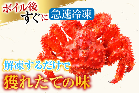 【北海道根室産】花咲かに500g前後～650g前後×2尾 A-36054