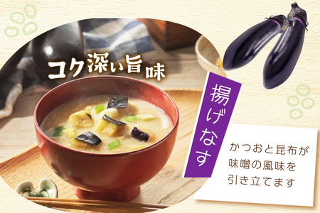 味噌汁 フリーズドライ 南関あげ 揚げなす 各15食 味噌汁