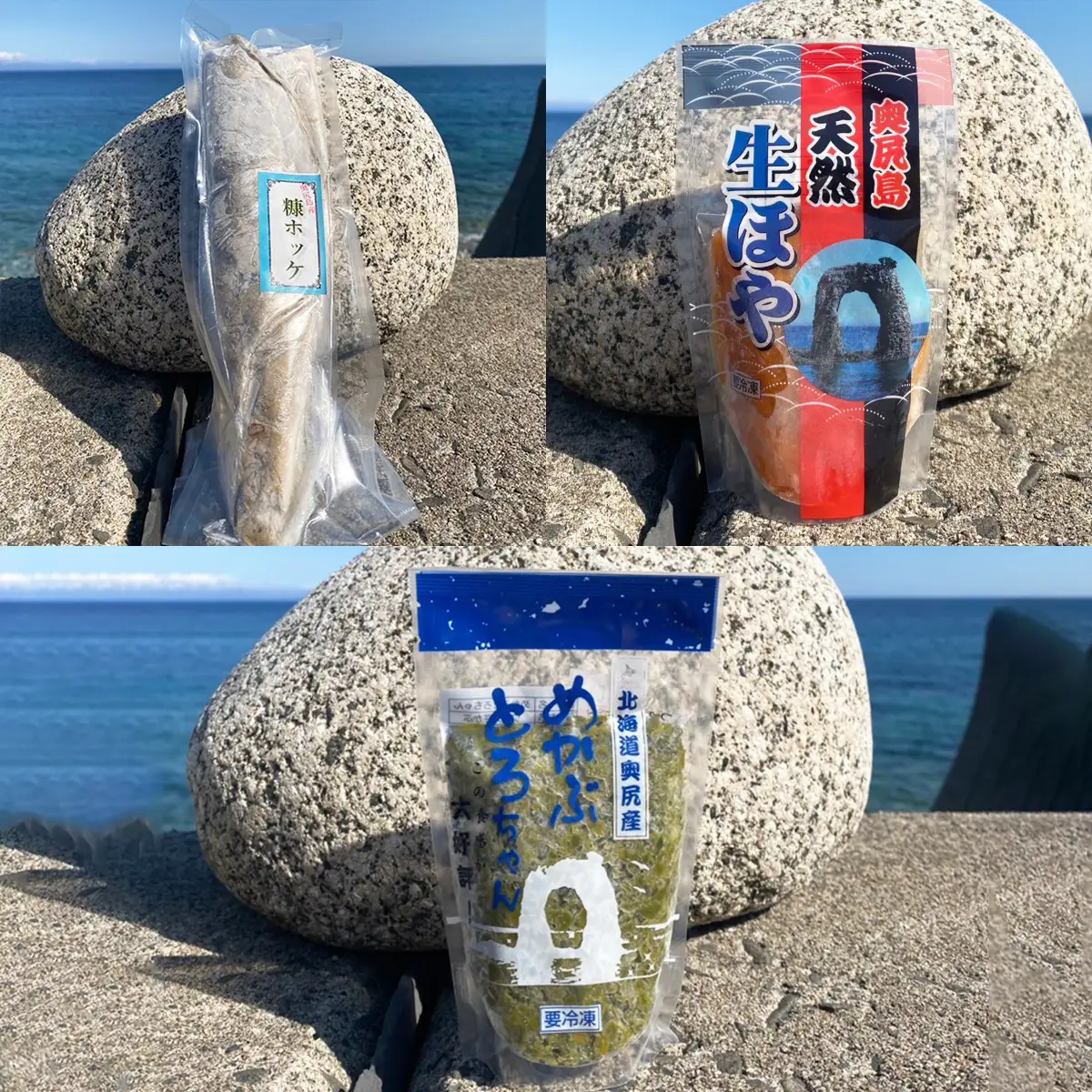 奥尻潜水部会の海産珍味詰め合わせ〈Bコース〉 海鮮 セット 5種 冷凍 | 海産物 珍味 海産珍味 うに ウニ 粒うに 瓶詰 ほっけ ホッケ ぬかぼっけ 漬け魚 めかぶ ホヤ ご飯のお供 おつまみ | 奥尻島 産直 産地直送 お取り寄せ グルメ | 北海道 奥尻町 送料無料