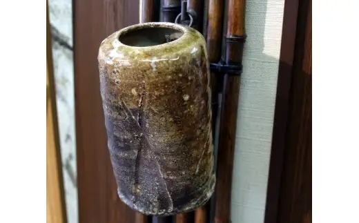 信楽焼 上田寿方作 灰被旅枕 (171387-40036872)