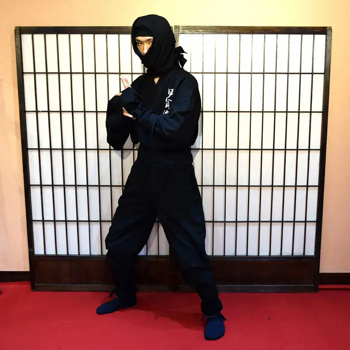 甲賀流忍者衣装 長袖 (176678-40036895-bk)