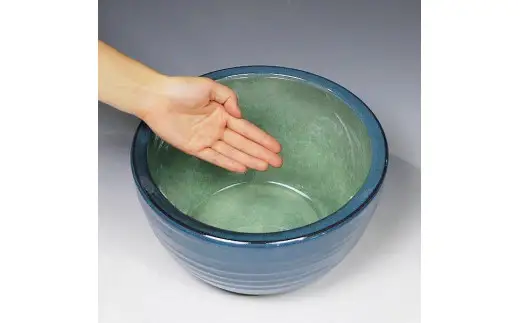 信楽焼 10号ナマコ水鉢 睡蓮鉢 メダカ鉢 (168575-40037416)