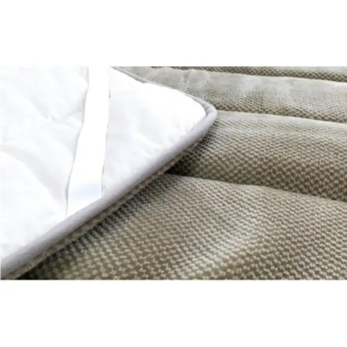 蒸れずに暖か！　コットン＆アクリル敷パッド　シングルサイズ（100×205cm）ベージュ ACP-30S-BE