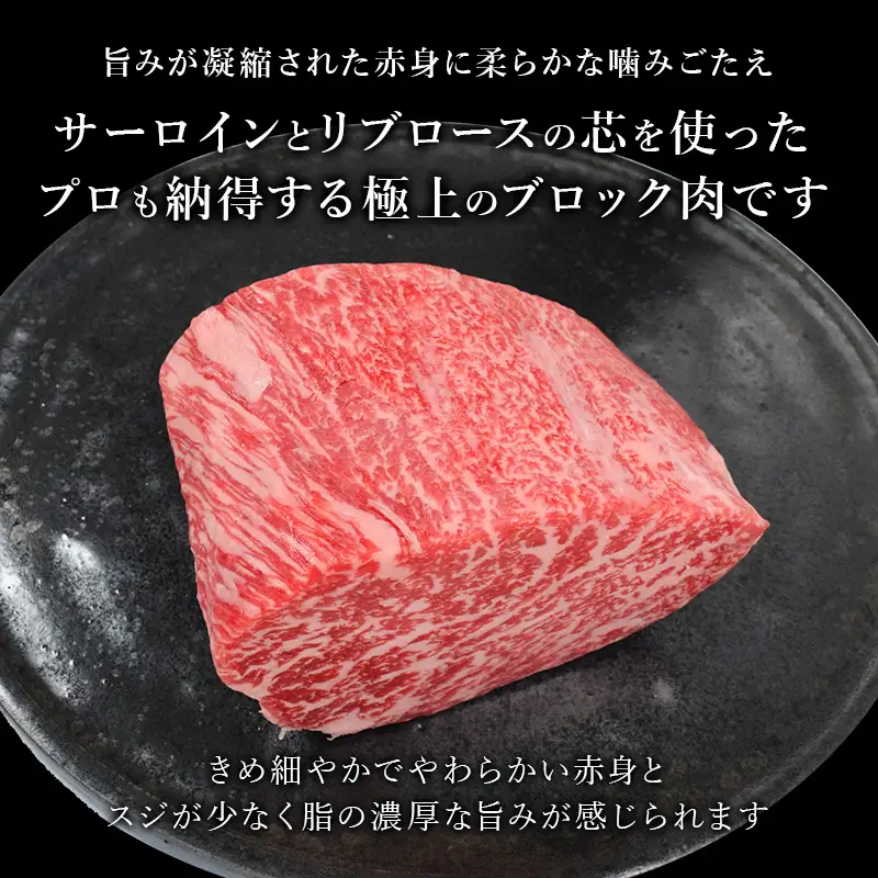 《プロシリーズ》佐賀牛 最上位部位ロースブロック1kg ステーキ