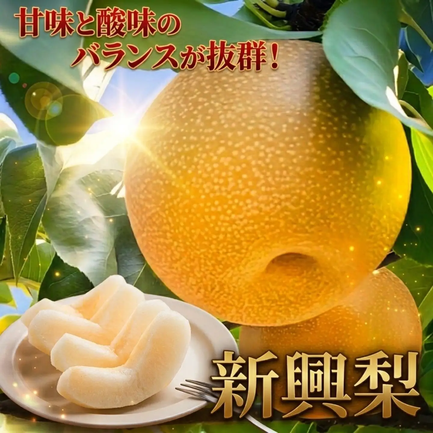 Y043【訳あり】新興梨 4kg+1kg! 【期間限定生産者支援】