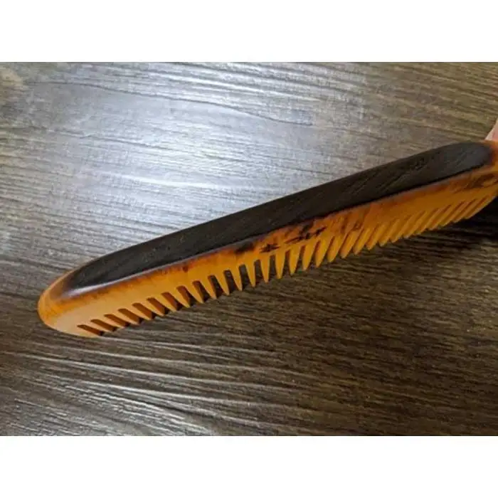 つげ櫛の櫛留商店　本つげ材すす櫛（荒歯）袋付　※約１３．５ｃｍ