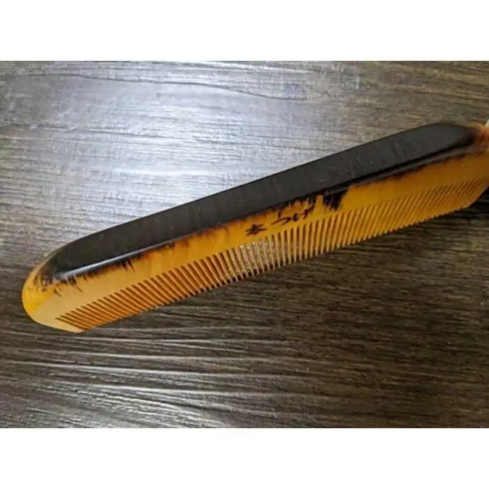 つげ櫛の櫛留商店　本つげ材すす櫛（細歯）袋付　※約１３．５ｃｍ