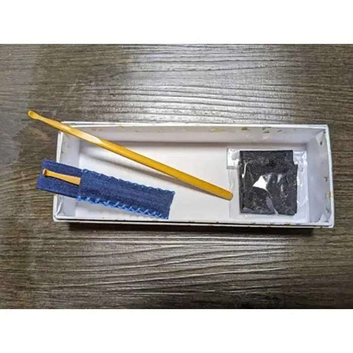 つげ櫛の櫛留商店　本つげ材耳かき（大小セット）