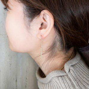 K10YG　ダイヤモンド　ピアス(#32：24057035)