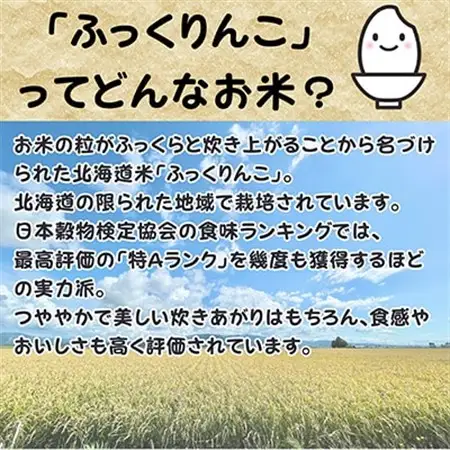 【令和7年産】北海道深川産ふっくりんこ10kg(5kg×2袋)(普通精米)【1296662】