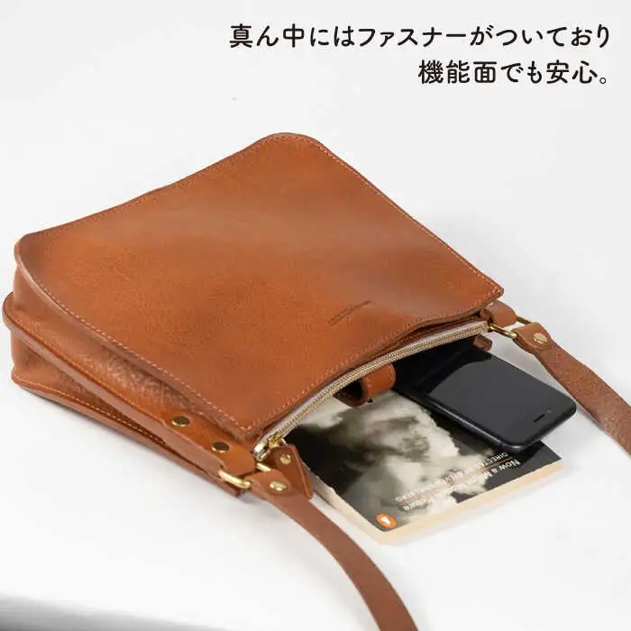 エレガンス ショルダー 糸島市 / LADIES&GENTLEMEN 鞄 レザー ショルダーバッグ 革製品 革鞄 カバン [ADK039]