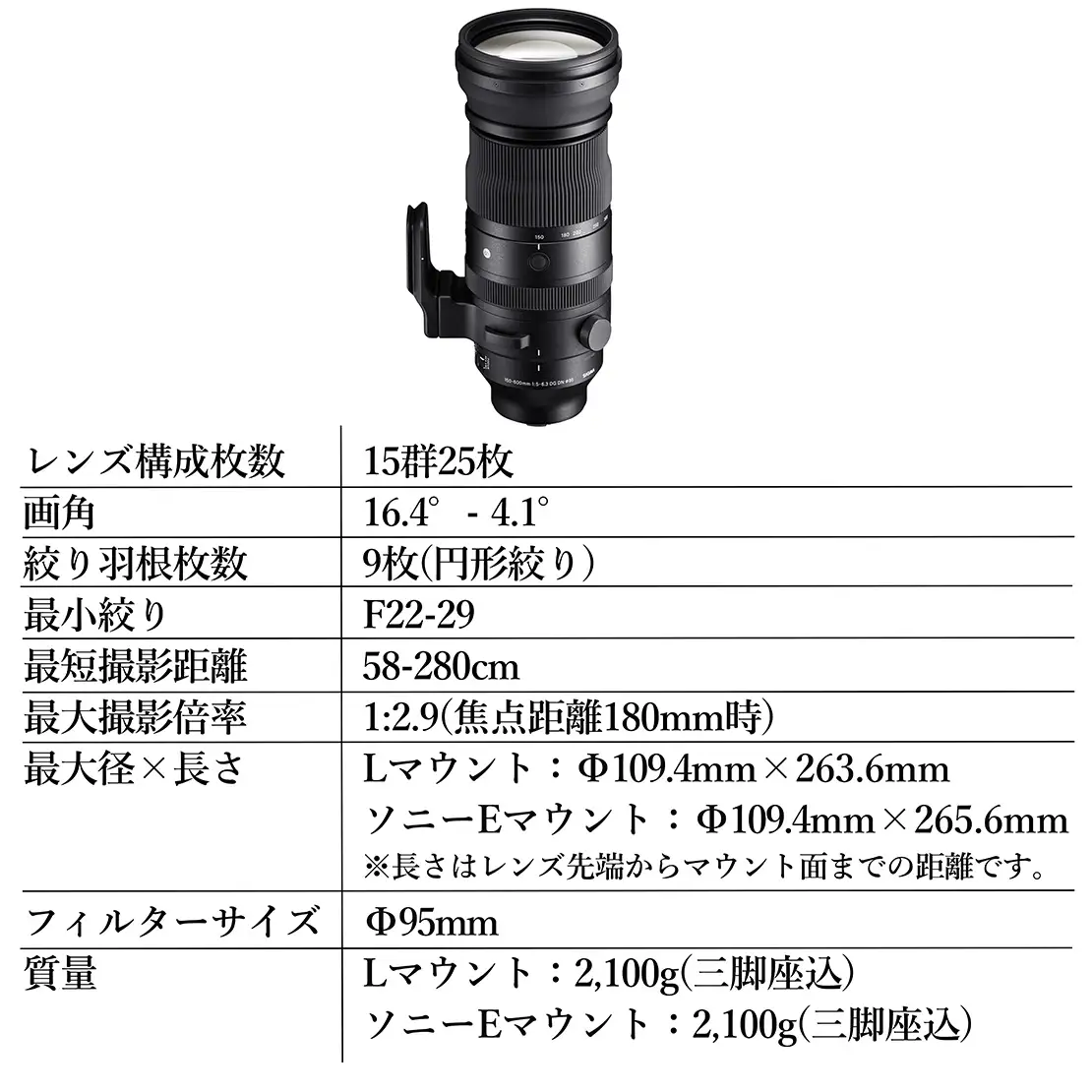 SIGMA 150-600mm F5-6.3 DG DN OS | Sports【Lマウント】カメラ　レンズ　家電