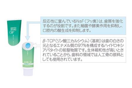 ＜歯磨き粉＞美しい歯のためにＷの効果、2層チューブ歯磨き粉「デンタパールW」 F21R-602