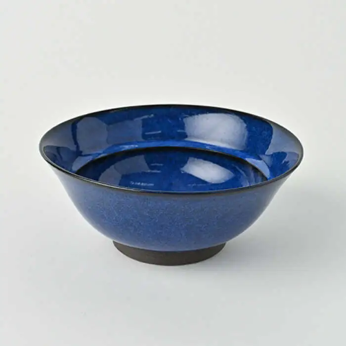 【波佐見焼】青流し 新型鉢 瑠璃色 ボウル 5個セット 食器 皿 【福田陶器店】 [PA255]  波佐見焼