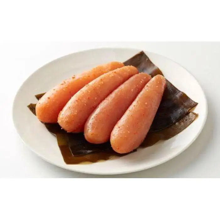 【希少国産】北海道産近海子使用・昆布漬け辛子明太子一本物240ｇ