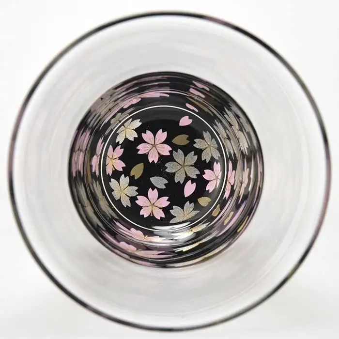 ぬりもん de Verre フリーグラス 蒔絵 桜 ペアセット