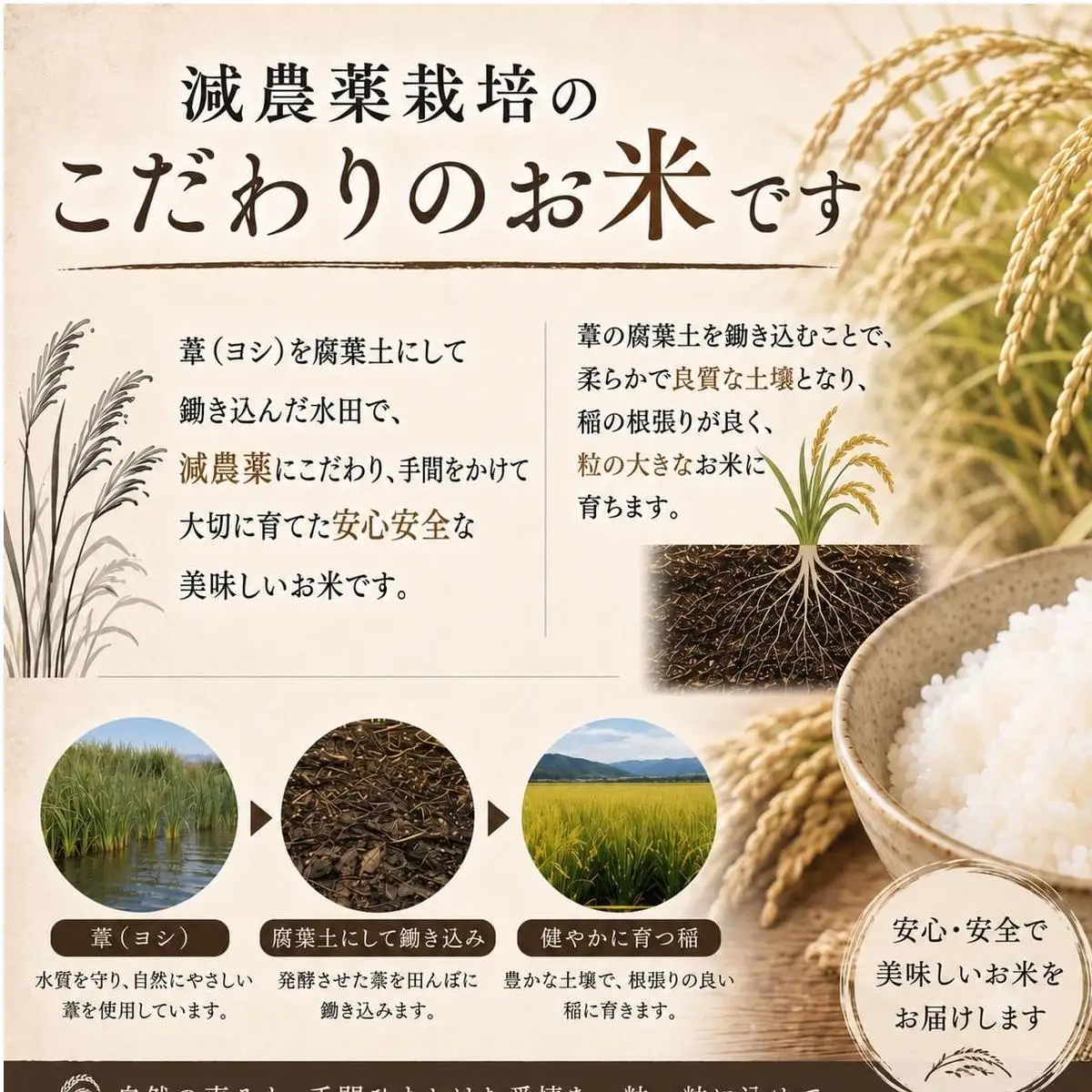 ＜先行予約＞ 令和8年産 ＜定期便＞ ヨシ腐葉土米 精米 60kg （10kg×6回発送） ひとめぼれ 新米