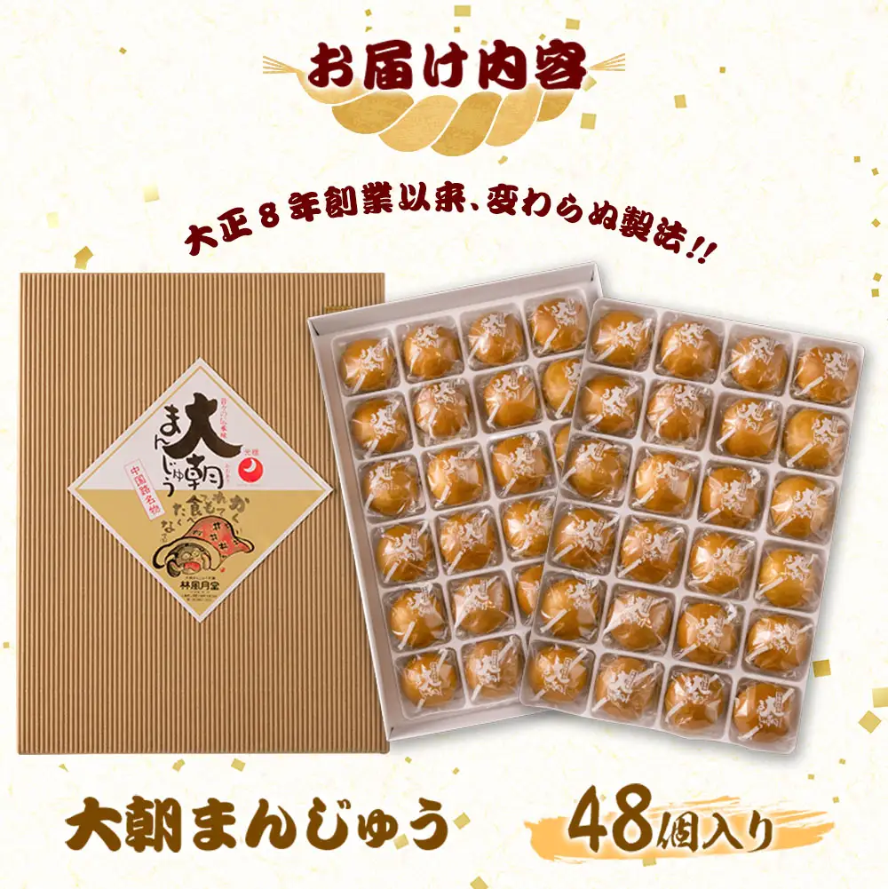 大朝まんじゅう48個入り　HA010_005