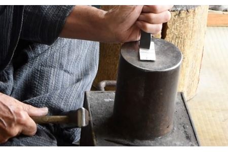 H77-13 【職人技】ハバキ製作（銅一重）【日本刀・刀装具】　　( 濃州堂 )