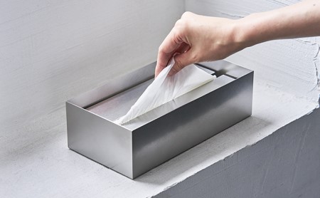ティッシュケース Ori ステンレス 日本製 ティッシュケース