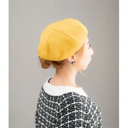 アピアランスケアベレー帽(丹後ちりめん)【たんぽぽ】_装飾品・工芸品  服飾小物 _【1322563】