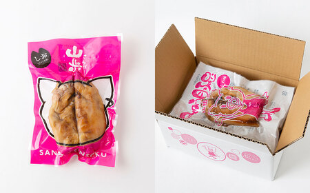 山歩 みのう豚足 しお味 （2本入×4袋） U034-1PF-POST